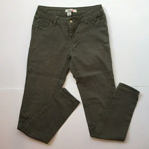 Green jeans, size 4.